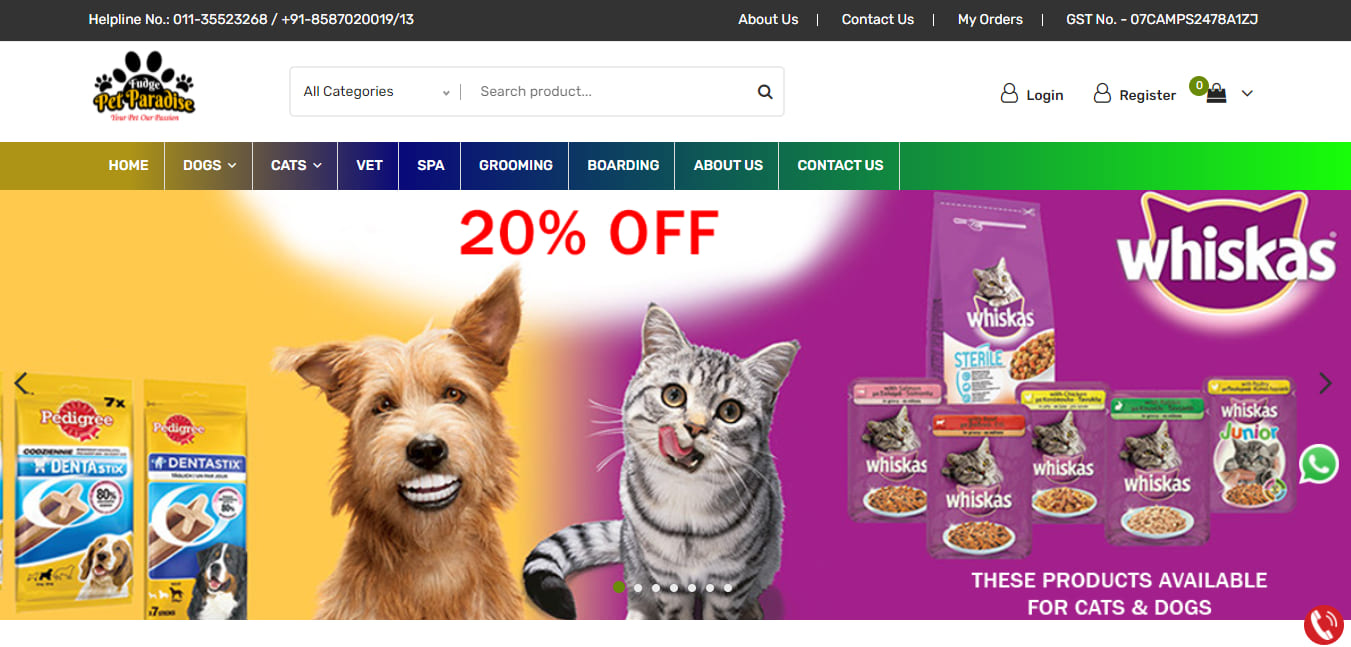 Online Pet Shop - Hypro Web